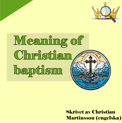 Meaning of Christian baptism cover picture